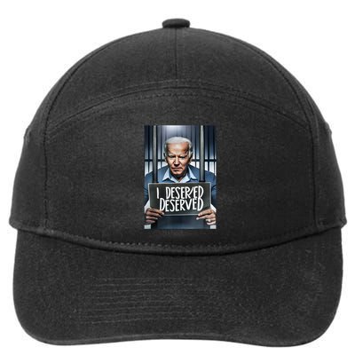 Biden You Indicted The Wrong President 7-Panel Snapback Hat