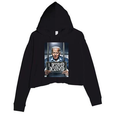 Biden You Indicted The Wrong President Crop Fleece Hoodie