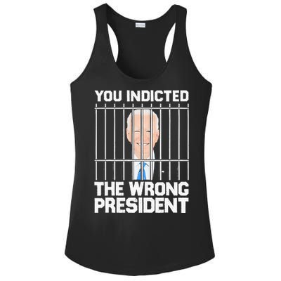 Biden You Indicted The Wrong President Ladies PosiCharge Competitor Racerback Tank