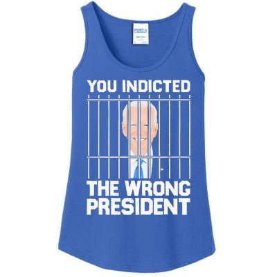 Biden You Indicted The Wrong President Ladies Essential Tank