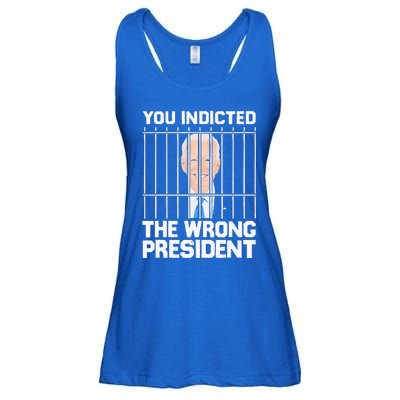 Biden You Indicted The Wrong President Ladies Essential Flowy Tank