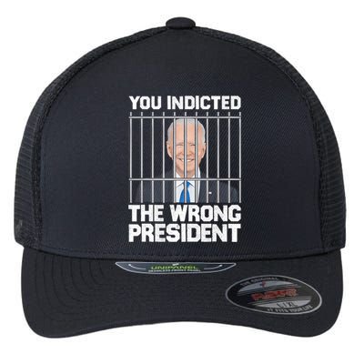 Biden You Indicted The Wrong President Flexfit Unipanel Trucker Cap