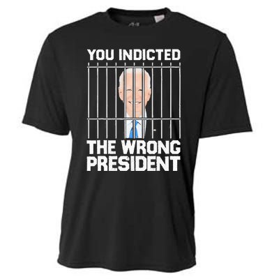 Biden You Indicted The Wrong President Cooling Performance Crew T-Shirt