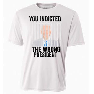 Biden You Indicted The Wrong President Cooling Performance Crew T-Shirt