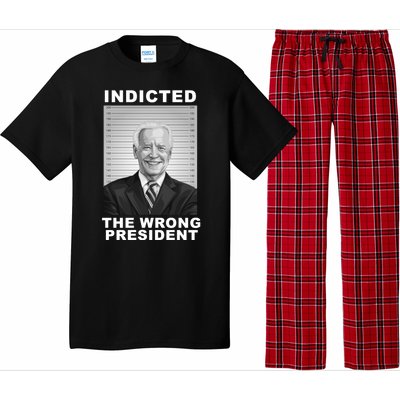 Biden You Indicted The Wrong President Funny Political Pajama Set