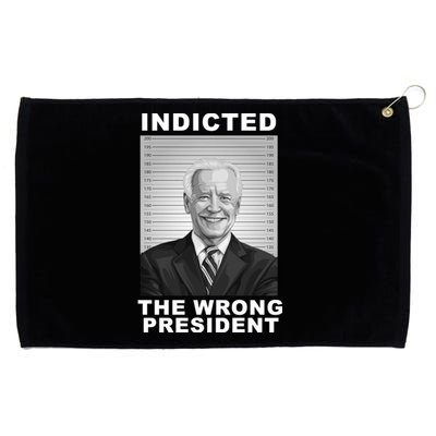 Biden You Indicted The Wrong President Funny Political Grommeted Golf Towel