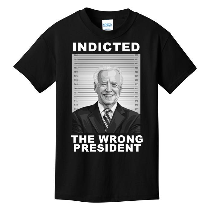 Biden You Indicted The Wrong President Funny Political Kids T-Shirt