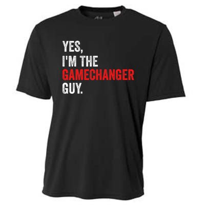 Baseball Yes IM The Gamechanger Guy Funny Cooling Performance Crew T-Shirt