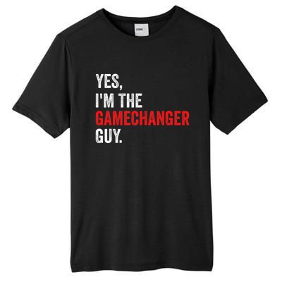 Baseball Yes IM The Gamechanger Guy Funny Tall Fusion ChromaSoft Performance T-Shirt