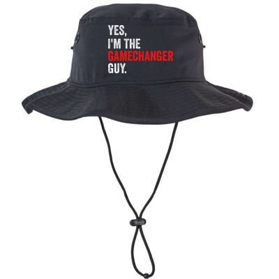 Baseball Yes IM The Gamechanger Guy Funny Bucket Hat