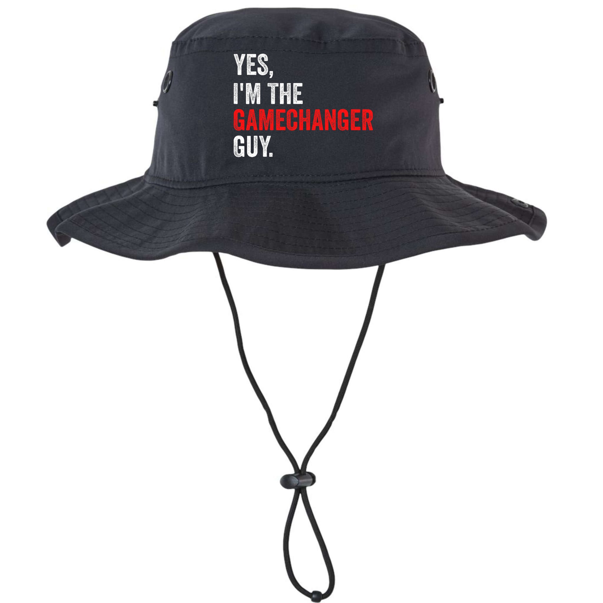 Baseball Yes IM The Gamechanger Guy Funny Bucket Hat