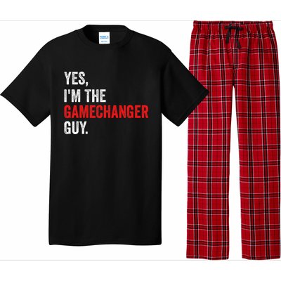 Baseball Yes IM The Gamechanger Guy Funny Pajama Set