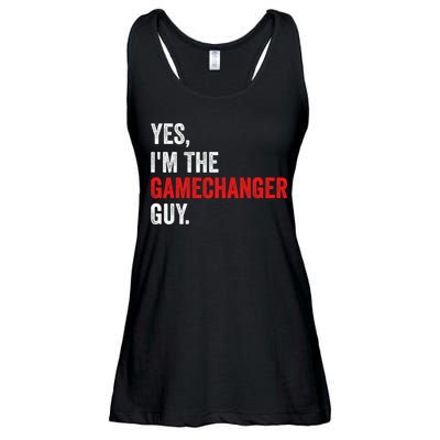 Baseball Yes IM The Gamechanger Guy Funny Ladies Essential Flowy Tank