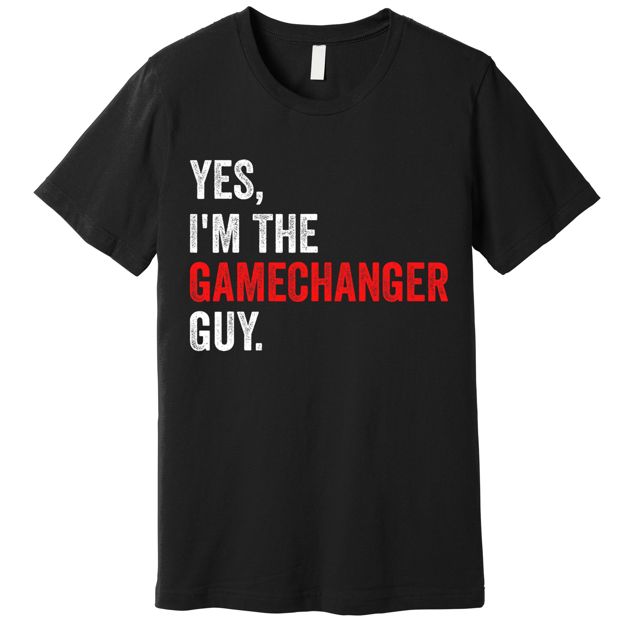 Baseball Yes IM The Gamechanger Guy Funny Premium T-Shirt