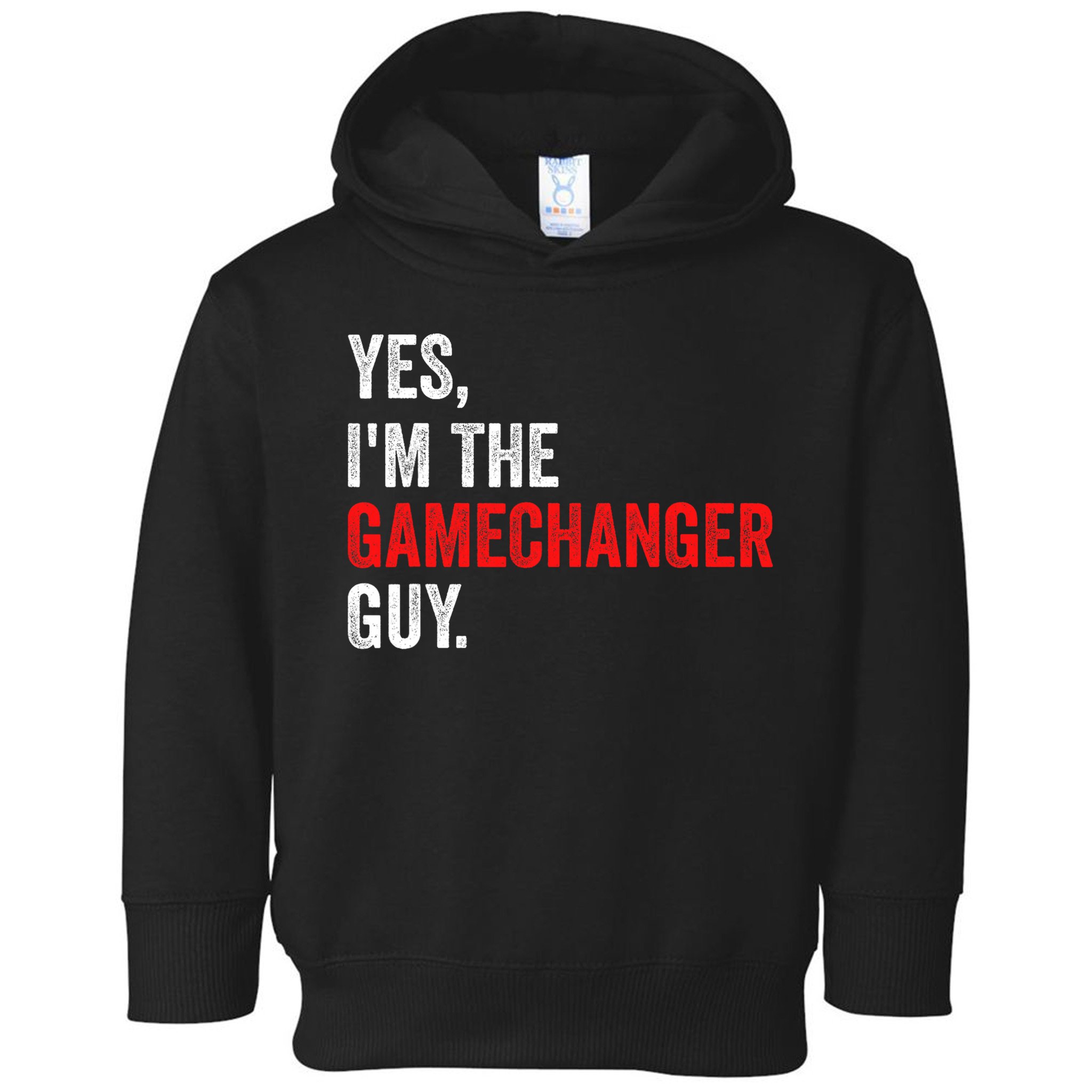 Baseball Yes IM The Gamechanger Guy Funny Toddler Hoodie