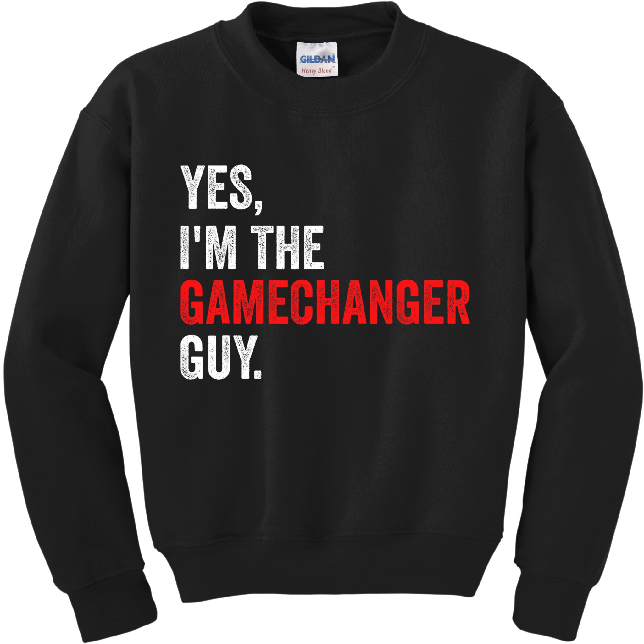 Baseball Yes IM The Gamechanger Guy Funny Kids Sweatshirt