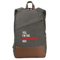 Baseball Yes IM The Gamechanger Guy Funny Cotton Canvas Backpack