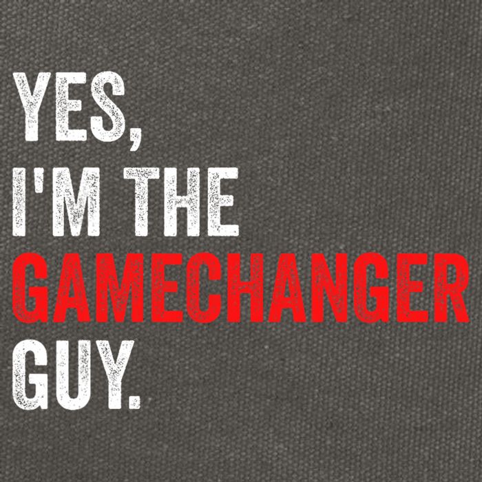 Baseball Yes IM The Gamechanger Guy Funny Cotton Canvas Backpack