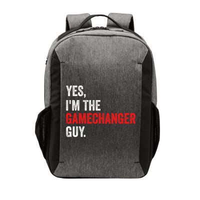 Baseball Yes IM The Gamechanger Guy Funny Vector Backpack