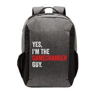 Baseball Yes IM The Gamechanger Guy Funny Vector Backpack