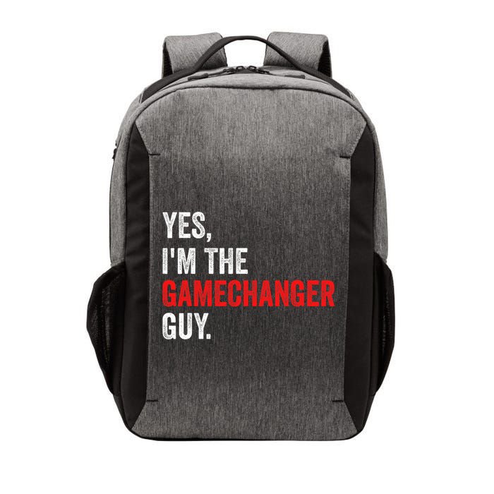 Baseball Yes IM The Gamechanger Guy Funny Vector Backpack