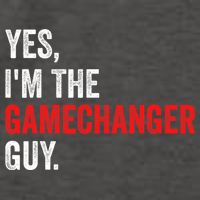Baseball Yes IM The Gamechanger Guy Funny Vector Backpack