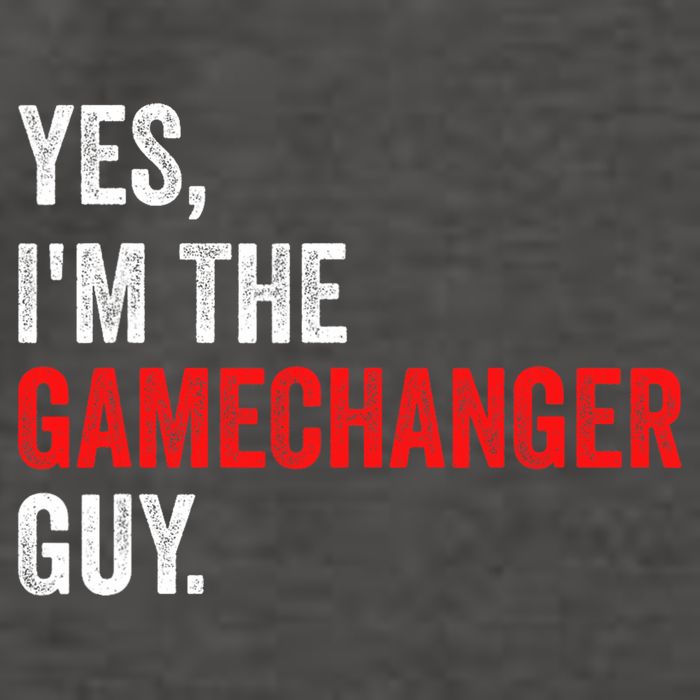 Baseball Yes IM The Gamechanger Guy Funny Vector Backpack