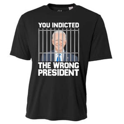 Biden You Indicted The Wrong President Cooling Performance Crew T-Shirt