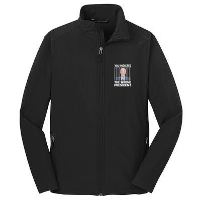 Biden You Indicted The Wrong President Core Soft Shell Jacket