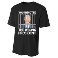 Biden You Indicted The Wrong President Performance Sprint T-Shirt