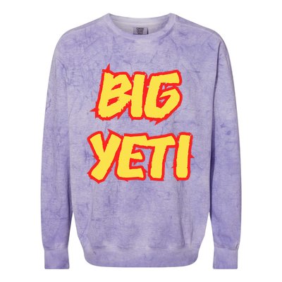 Big Ye.Ti Is The Best Nickname You’Ve Ever Had Funny K.Elce Colorblast Crewneck Sweatshirt