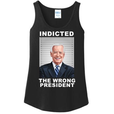 Biden You Indicted The Wrong President Ladies Essential Tank