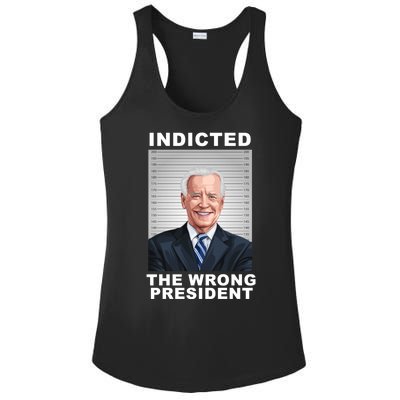 Biden You Indicted The Wrong President Ladies PosiCharge Competitor Racerback Tank