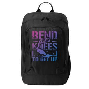 Bend Your Knees Water Skiing Gift City Backpack