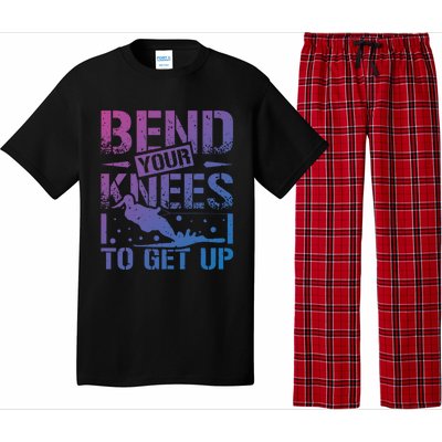 Bend Your Knees Water Skiing Gift Pajama Set