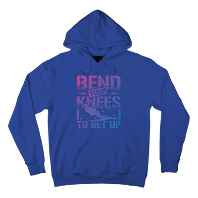 Bend Your Knees Water Skiing Gift Hoodie