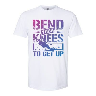 Bend Your Knees Water Skiing Gift Softstyle CVC T-Shirt