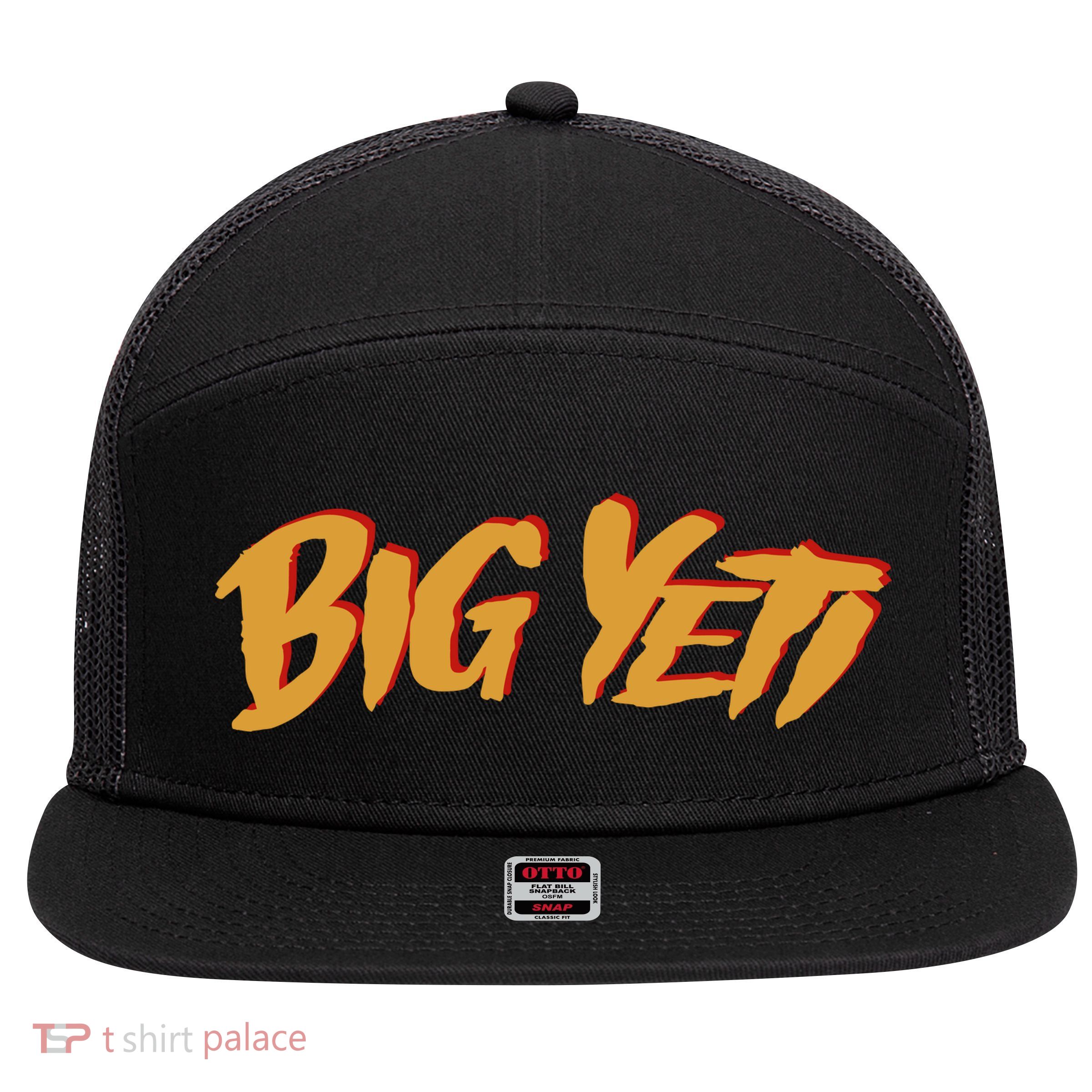 Big Yeti Kansas City Football Fan 7 Panel Mesh Trucker Snapback Hat