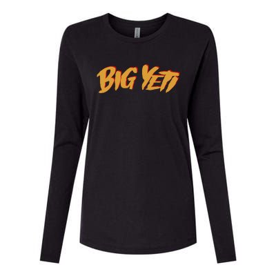 Big Yeti Kansas City Football Fan Womens Cotton Relaxed Long Sleeve T-Shirt