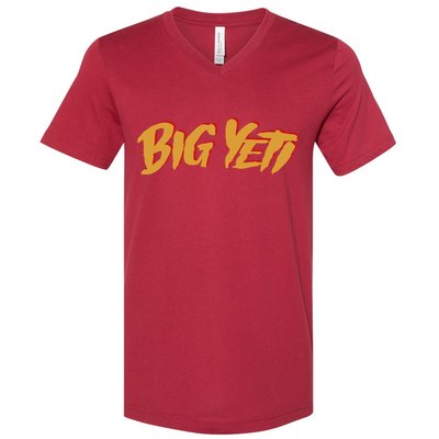 Big Yeti Kansas City Football Fan V-Neck T-Shirt