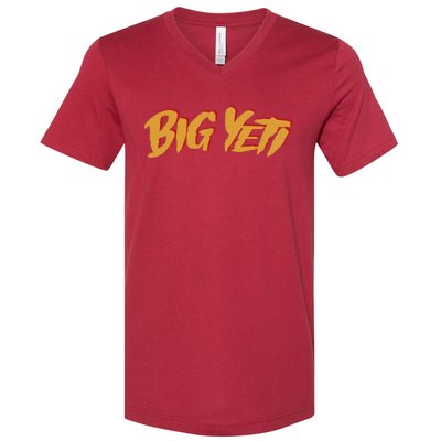 Big Yeti Kansas City Football Fan V-Neck T-Shirt