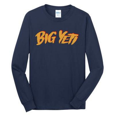 Big Yeti Kansas City Football Fan Tall Long Sleeve T-Shirt