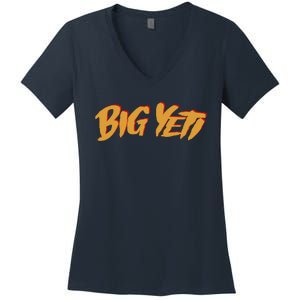 Big Yeti Kansas City Football Fan Women's V-Neck T-Shirt