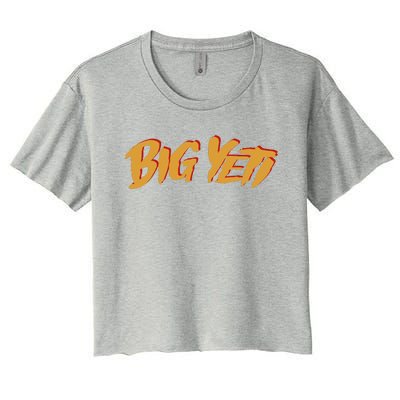 Big Yeti Kansas City Football Fan Women's Crop Top Tee