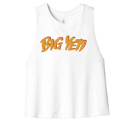 Big Yeti Kansas City Football Fan Women's Racerback Cropped Tank