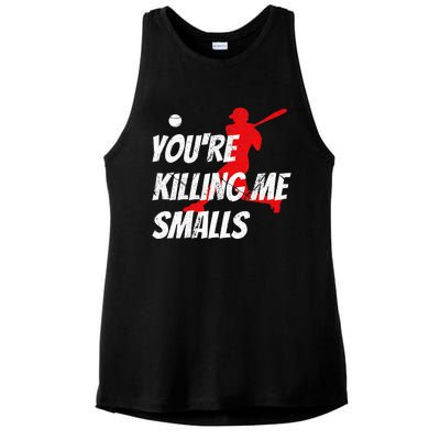 Baseball YouRe Killin Me Smalls Ladies PosiCharge Tri-Blend Wicking Tank