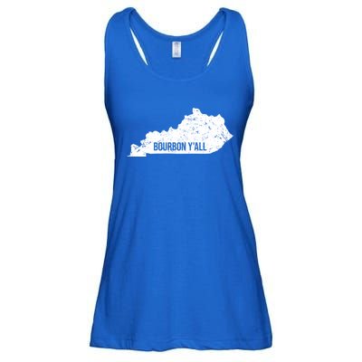 Bourbon Y'all Kentucky Ky Horse Racing Derby Infield Day Meaningful Gift Ladies Essential Flowy Tank