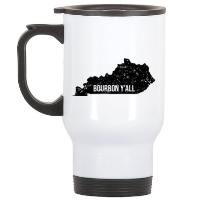 Bourbon Y'all Kentucky Ky Horse Racing Derby Infield Day Meaningful Gift Stainless Steel Travel Mug