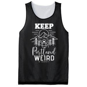 Be Yourself Keep Portland Weird Mount Hood Oregon State Mesh Reversible Basketball Jersey Tank