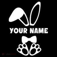 Bunny Your Name Happy Easter Wool Snapback Cap